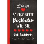 Postbotin Geschenk: Schönes Notizbuch A5 die Kleinigkeit als Dankeschön für beste Postbotin perfekt zu Weihnachten und Geburtstag Buch liniert Danke für Post und Paket Zustellung an Briefträgerin