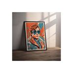 Posterist Dekoratif Çerçevesiz Poster Pop Art Adam Çerçevesiz Tablo