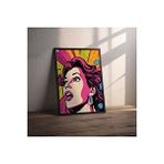 Posterist Dekoratif Çerçevesiz Poster Pop Art Comic Women Çerçevesiz Tablo