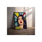 Posterist Dekoratif Çerçevesiz Poster Pop Art Women Çerçevesiz Tablo