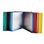 Posterli Sayfa Çevirme Standı, A4 Duvar Belge Tutucu Flip Chart Standı Çok Renkli 13x9 İnç