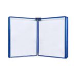 Posterli Sayfa Çevirme Standı, Duvar A3 Poster Flip Kitap Sergisi, Çok Renkli, 10 Cepli(Blue)
