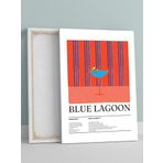 Postermanya Blue Lagoon Kokteyl Tarifi Pop Art Mutfak Kanvas Tablo - Tuval Tablo
