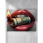 Postermanya Burn Money, Para Yakmak Motivasyon Poster - Afiş - Ofis, Çalışma Odası Dekorasyon