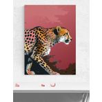 Postermanya Cheetah's Stride, Çita Adımı Dijital Sanat Poster - Afiş - Dekoratif Duvar Poster