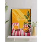 Postermanya Citrus Bliss, Narenciye Mutluluğu, Pop Art Mutfak Çerçeveli Tablo - Çerçeveli Poster