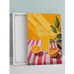 Postermanya Citrus Bliss, Narenciye Mutluluğu, Pop Art Mutfak Kanvas Tablo - Tuval Tablo