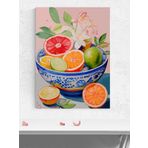 Postermanya Citrus Symphony, Narenciye Tabağı, Natürmort Mutfak Poster - Afiş - Dekoratif Duvar Poster