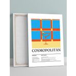 Postermanya Cosmopolitan Kokteyl Tarifi Pop Sanat Mutfak Kanvas Tablo - Tuval Tablo