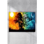 Postermanya Gece Gündüz Sanatsal 50x70 cm Poster