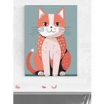 Postermanya Kedi Cazibesi Bebek Odası Poster, Afiş, Kreş Çocuk Odası Dekorasyon, Yenidoğan Hediye