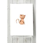 Postermanya Kedi Çocuk Odası 4 30x40 cm Poster