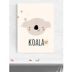 Postermanya Koala Aşkı Bebek Odası Poster, Afiş, Kreş Çocuk Odası Dekorasyon, Yenidoğan Hediye