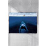 Postermanya Köpek Balığı Eğlenceli Mizahi 90x130 cm Poster