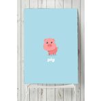 Postermanya Küçük Domuz Çocuk Odası 60x90 cm Poster