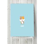Postermanya Küçük Kedi Çocuk Odası 30x40 cm Poster