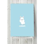 Postermanya Küçük Tavşan Çocuk Odası 50x70 cm Poster