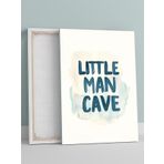 Postermanya Little Cave Erkek Bebek Odası Kanvas Tablo, Kreş Çocuk Odası Tuval, Dekorasyon, Yenidoğan Hediye