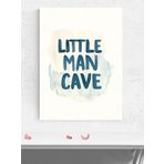 Postermanya Little Cave Erkek Bebek Odası Poster, Afiş, Kreş Çocuk Odası Dekorasyon, Yenidoğan Hediye
