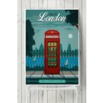 Postermanya Londra Vintage 50x70 cm Poster