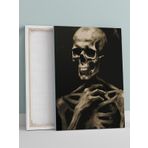 Postermanya Memento Mori, Anımsa Ölümü İskeletor Dijital Sanat Kanvas Tablo - Tuval Tablo, Sanatsal Dekorasyon