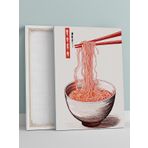 Postermanya Noodle Flow, Erişte Akışı, Dijital Sanat Mutfak Kanvas Tablo - Tuval Tablo