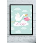 Postermanya (pster10161) Kız Bebek Çocuk Odası Çerçeveli Tablo (21x30cm)