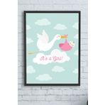 Postermanya (pster10162) Kız Bebek Çocuk Odası Çerçeveli Tablo (40x50cm)