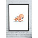 Postermanya (pster10190) Küçük Bebek Çocuk Odası Çerçeveli Tablo 3 (40x50cm)