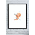 Postermanya (pster10195) Küçük Bebek Çocuk Odası Çerçeveli Tablo 4 (50x70cm)