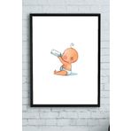 Postermanya (pster10196) Küçük Bebek Çocuk Odası Çerçeveli Tablo 4 (40x50cm)
