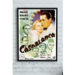 Postermanya (pster10403) Casablanca Film Afişi Çerçeveli Tablo 3 (40x50cm)
