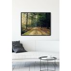 Postermanya (pster10724) Ağaçlı Yol Doğa Manzara Çerçeveli Tablo (40x50cm)