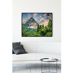 Postermanya (pster10798) Dağ Doğa Manzara Çerçeveli Tablo 4 (40x50cm)