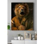 Postermanya (pster14980) Aslan Kral Sanatsal Kanvas Tablo 50 x 70