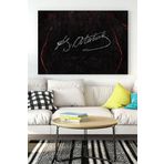 Postermanya (pster15052) Mustafa Kemal Atatürk Imza Kanvas Tablo 40 x 60