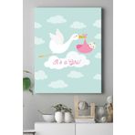 Postermanya (pster15275) Kız Bebek Çocuk Odası Kanvas Tablo 21 x 30