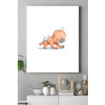 Postermanya (pster15305) Küçük Bebek Çocuk Odası Kanvas Tablo 3 50 x 70