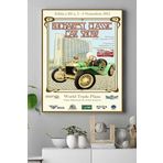 Postermanya (pster15420) Bucharest Classic Vintage Araba Kanvas Tablo 40 x 60