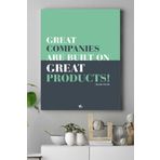 Postermanya (pster15640) Great Companies Girişimcilik Kanvas Tablo 21 x 30