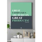 Postermanya (pster15642) Great Companies Girişimcilik Kanvas Tablo 50 x 70