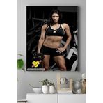 Postermanya (pster16028) Fitness Girl Vücut Geliştirme Body Building Fitness Kanvas Tablo 40 x 60