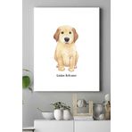 Postermanya (pster16110) Golden Retriever Çocuk Odası Kanvas Tablo 40 x 60
