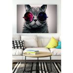 Postermanya (pster16491) Kedi Eğlenceli Mizahi Kanvas Tablo 40 x 60