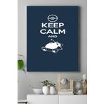 Postermanya (pster16562) Keep Calm And Sleep Eğlenceli Mizahi Kanvas Tablo 40 x 60