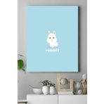 Postermanya (pster16756) Küçük Tavşan Çocuk Odası Kanvas Tablo 21 x 30