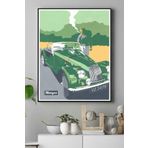 Postermanya (pster17156) Morgan Vintage Araba Kanvas Tablo 30 x 40