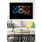 Postermanya (pster17217) Eat - Sleep - Productivity Girişimcilik Kanvas Tablo 30 x 40