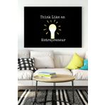 Postermanya (pster17282) Girişimci Gibi Düşün Girişimcilik Kanvas Tablo 21 x 30