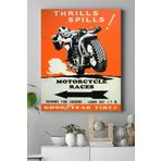 Postermanya (pster17447) Motor Vintage Kanvas Tablo 21 x 30